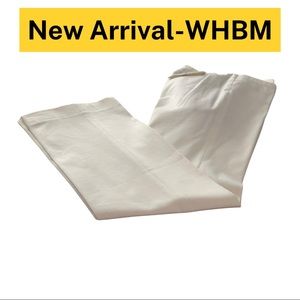 WHITE HOUSE BLACK MARKET WHITE COMFORT STRETCH MODERN BOOT CUT PANTS SZ 4